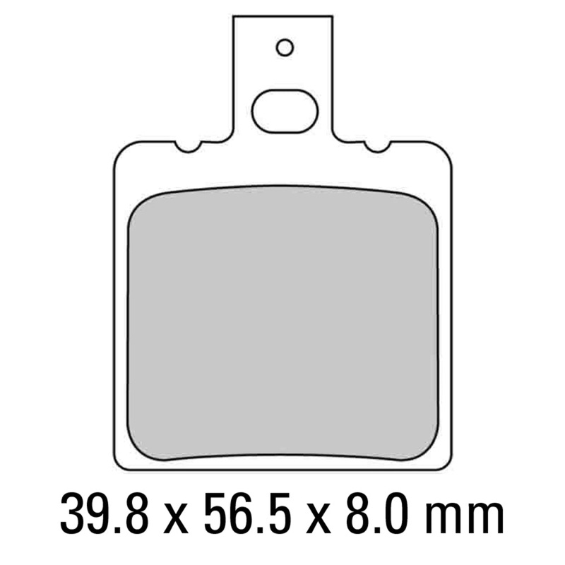 FERODO Brake Disc Pad Set – FDB2081 S Scooter Compound – Non Sinter for Road