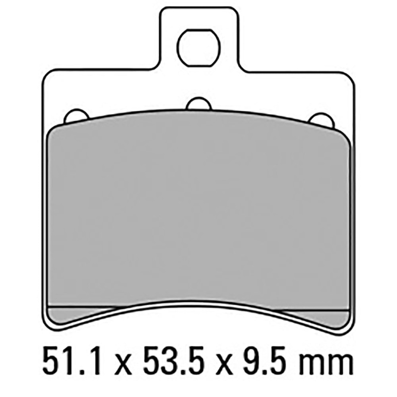FERODO Brake Disc Pad Set – FDB2090 EF ECO Friction Compound – Non Sinter for Road