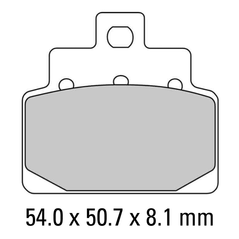 FERODO Brake Disc Pad Set – FDB2095 AG Argento Compound – Non Sinter for Road