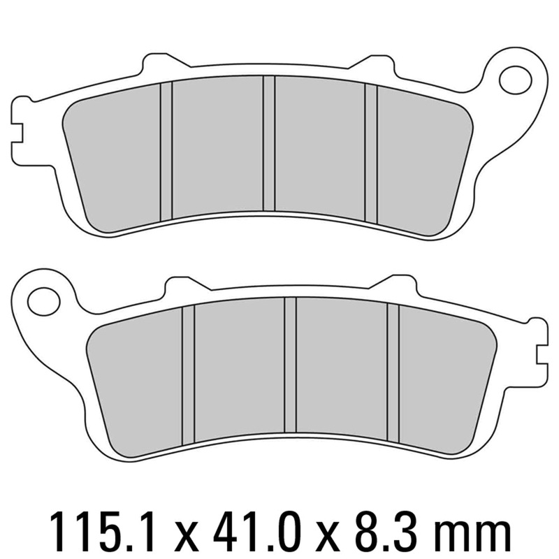 FERODO Brake Disc Pad Set – FDB2098 P Platinum Compound – Non Sinter for Road or Competition