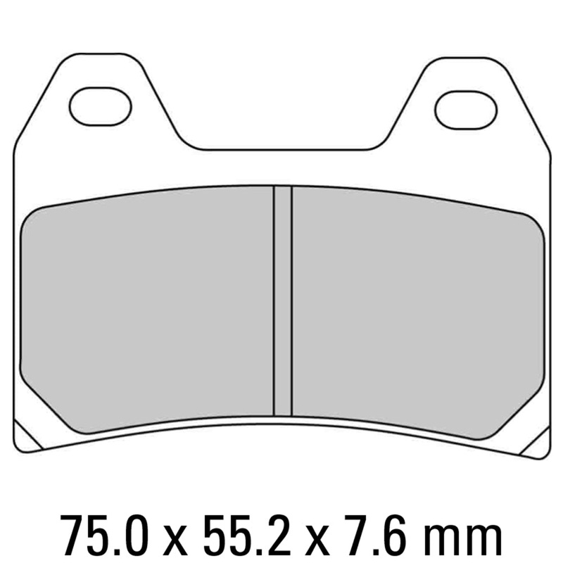 FERODO Brake Disc Pad Set – FDB2099 P Platinum Compound – Non Sinter for Road or Competition