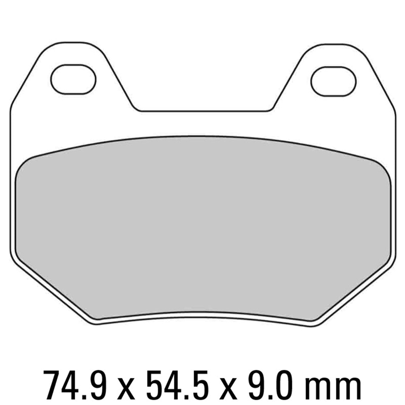 FERODO Brake Disc Pad Set – FDB2102 P Platinum Compound – Non Sinter for Road or Competition