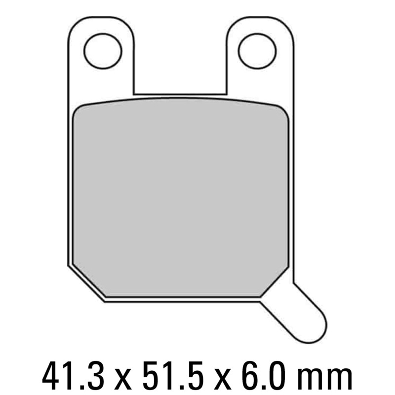 FERODO Brake Disc Pad Set – FDB2107 P Platinum Compound – Non Sinter for Road or Competition