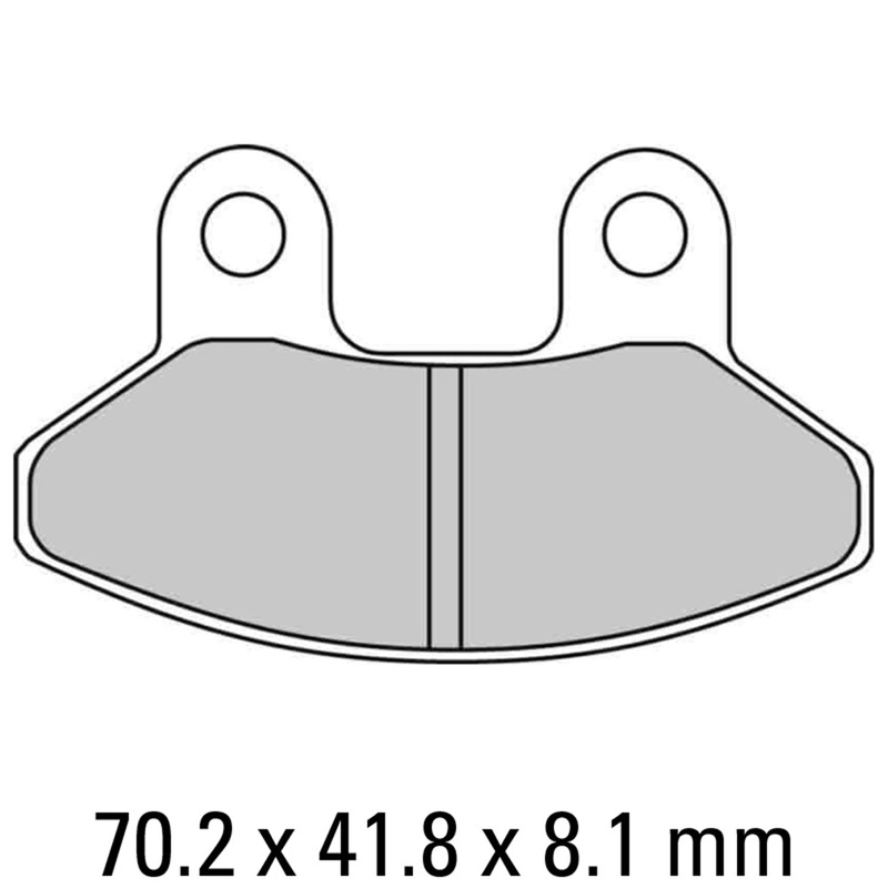 FERODO Brake Disc Pad Set – FDB2108 EF ECO Friction Compound – Non Sinter for Road