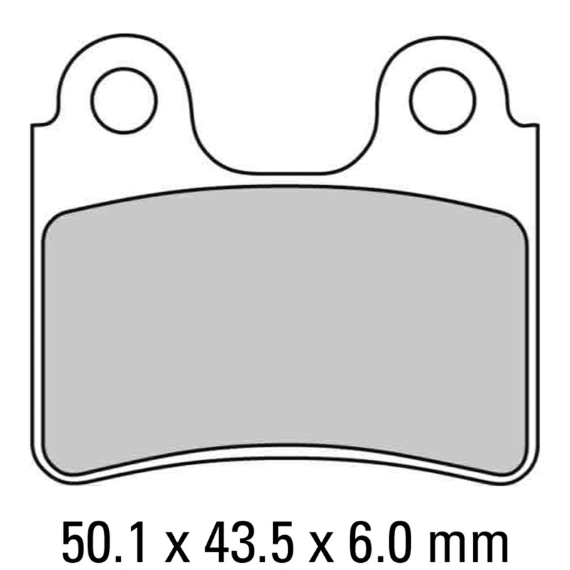 FERODO Brake Disc Pad Set – FDB2109 P Platinum Compound – Non Sinter for Road or Competition