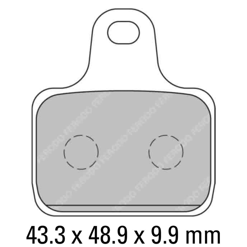 FERODO Race Brake Disc Pad Set – FDB2166 XR (Set Of 4 Pads)