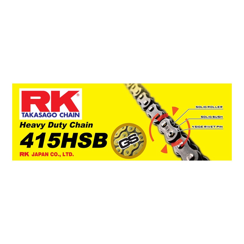 RK CHAIN 415 HEAVY DUTY – 130 LINK – GOLD