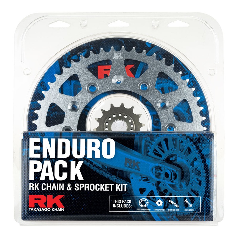 ENDURO PACK – RK CHAIN & SPROCKET KIT – STEEL – 14/50 CRF450X/RX 02-23