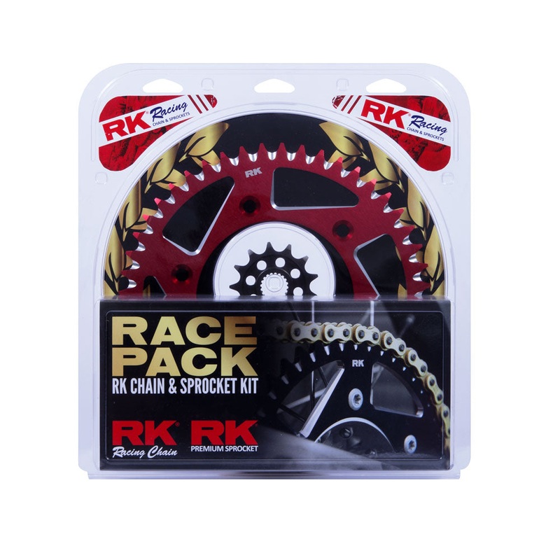 PRO PACK – RK CHAIN & SPROCKET KIT GOLD+RED 13/50 CRF450R 02-23 / CRF250 22-23
