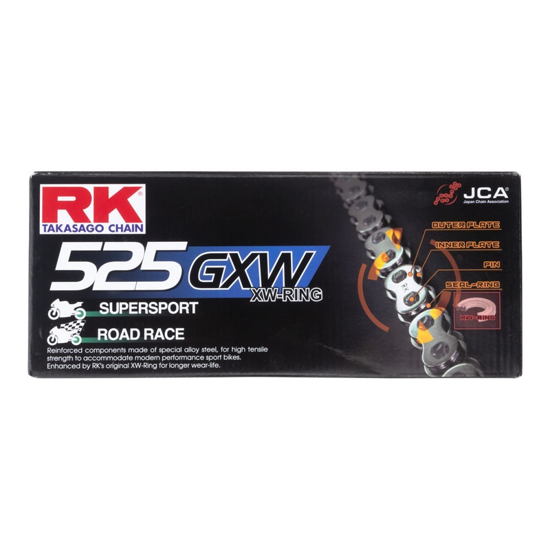RK CHAIN 525GXW – 124 LINK – NATURAL