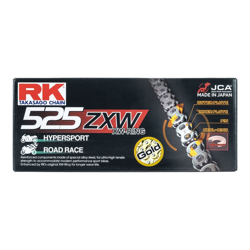 RK CHAIN 525ZXW-120 LINK – GOLD