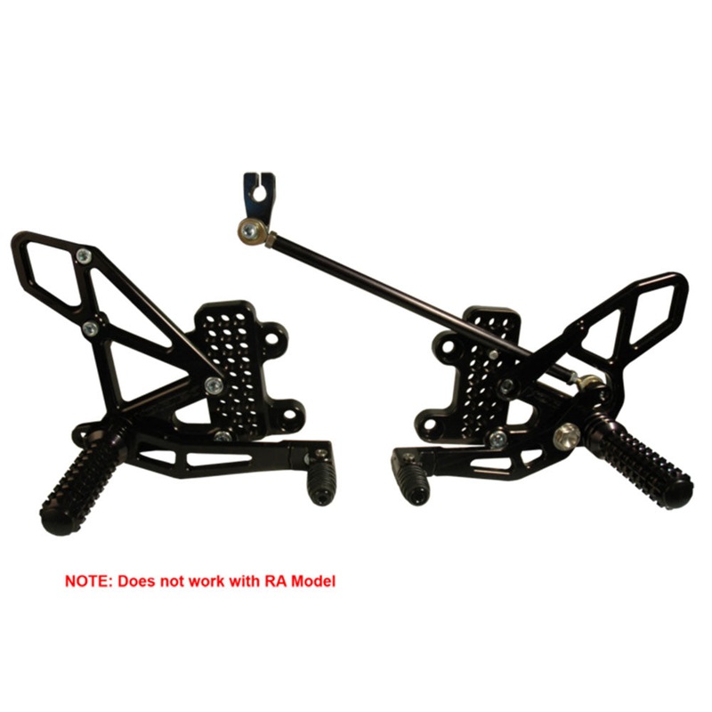 VORTEX – REARSETS : BLACK HONDA CBR600RR 07-22 Default Title