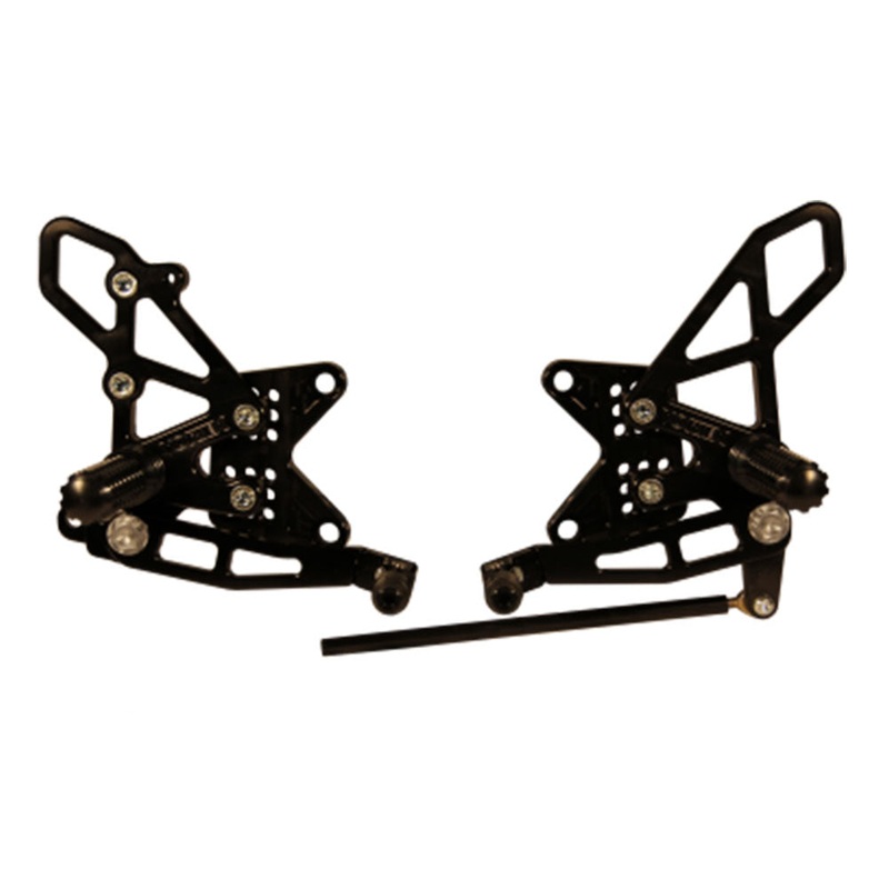 VORTEX – REARSETS : BLACK KAWASAKI ZX-10R 11-15′. Non ABS Models ONLY. Default Title