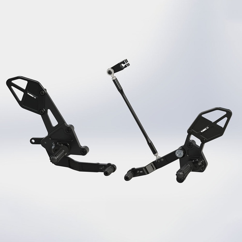 VORTEX – REARSETS : BLACK MT-07 18-21′ Default Title