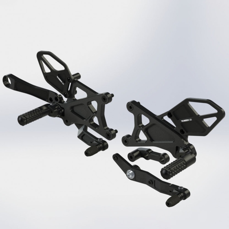 VORTEX – REARSETS : YAMAHA  YZF-R1  15-21′ (Adjustable)
