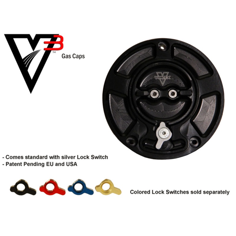 VORTEX – V3 FUEL CAP : BLACK DUCATI Default Title