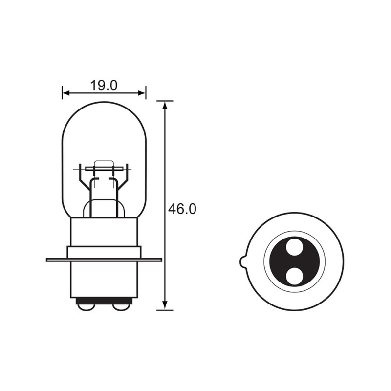 BULB – HEADLIGHT 12V 25/25W – PX15D