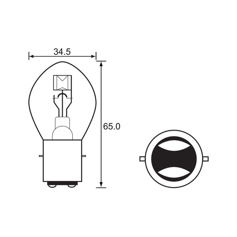 BULB – HEADLIGHT 12V 45/40W – BA20D