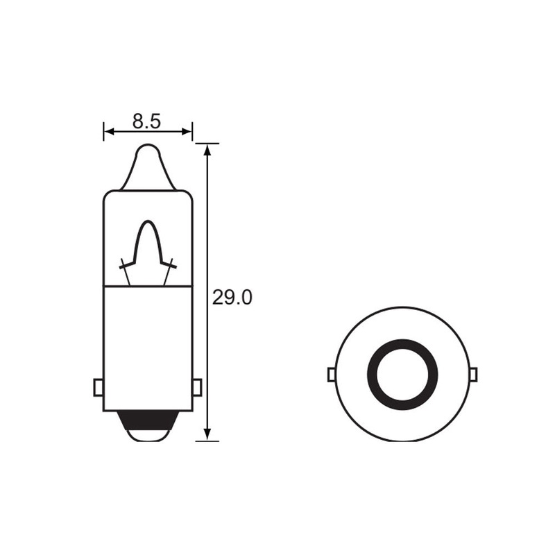 BULB – INDICATOR MINI YELLOW 12V 23W – BA15S