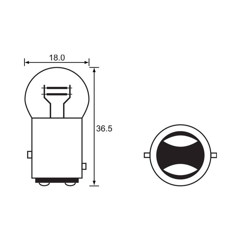BULB – STOP TAIL 12V 21/5W – BAY15D