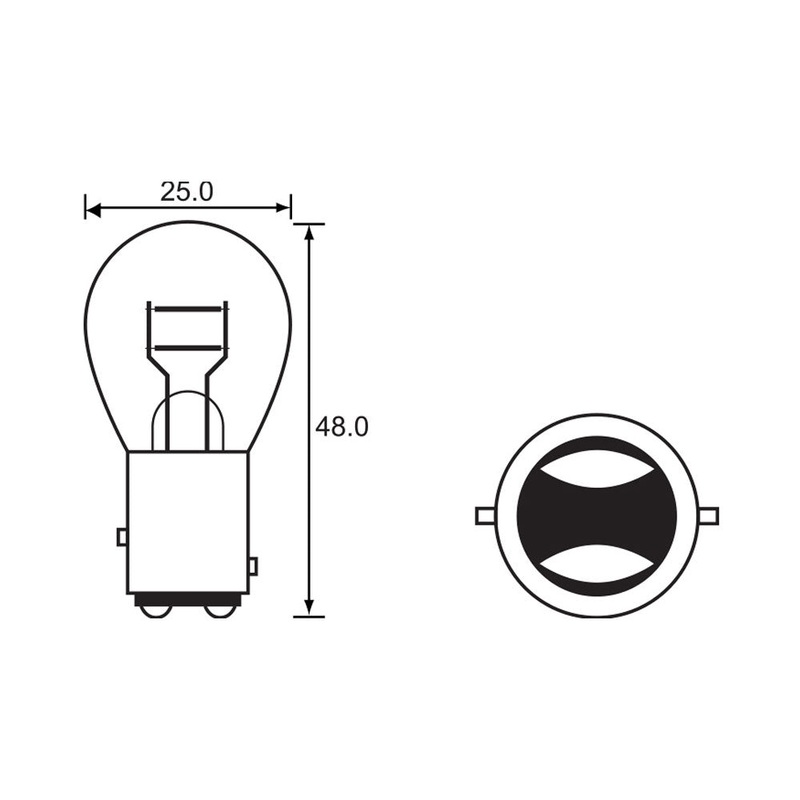 BULB – STOP TAIL 6V 10/3W – BAY15D