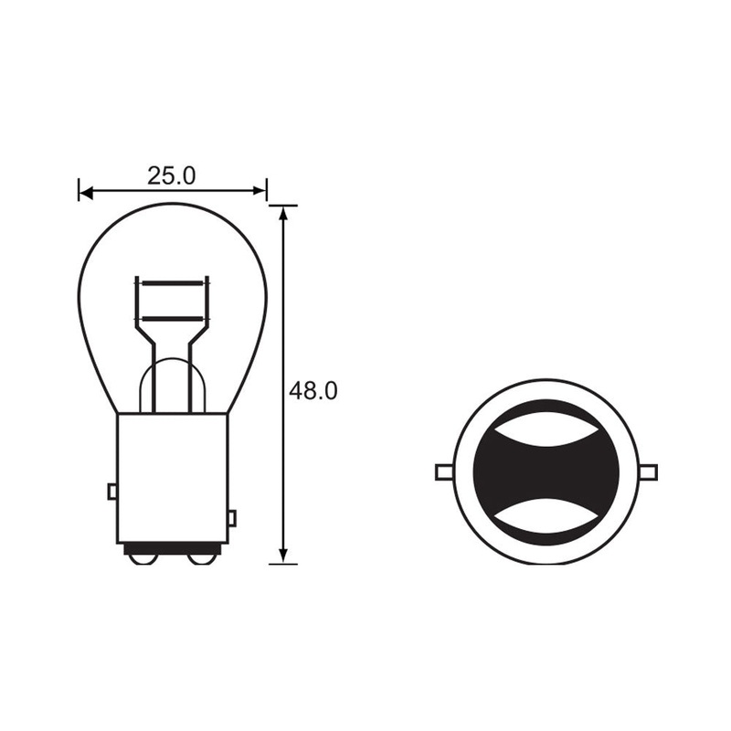 BULB – STOP TAIL 6V 21/3CP (17/5.3W) – BAY15D