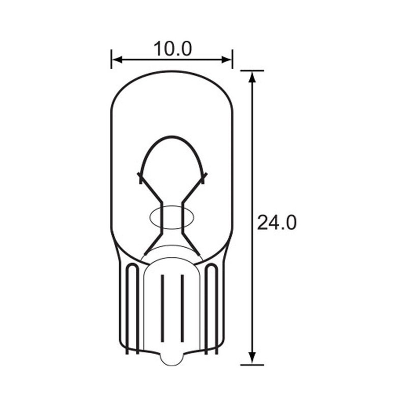 BULB – WEDGE TYPE 12V 5W – T10