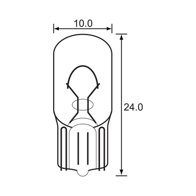 BULB – WEDGE TYPE 6V 3W – T10