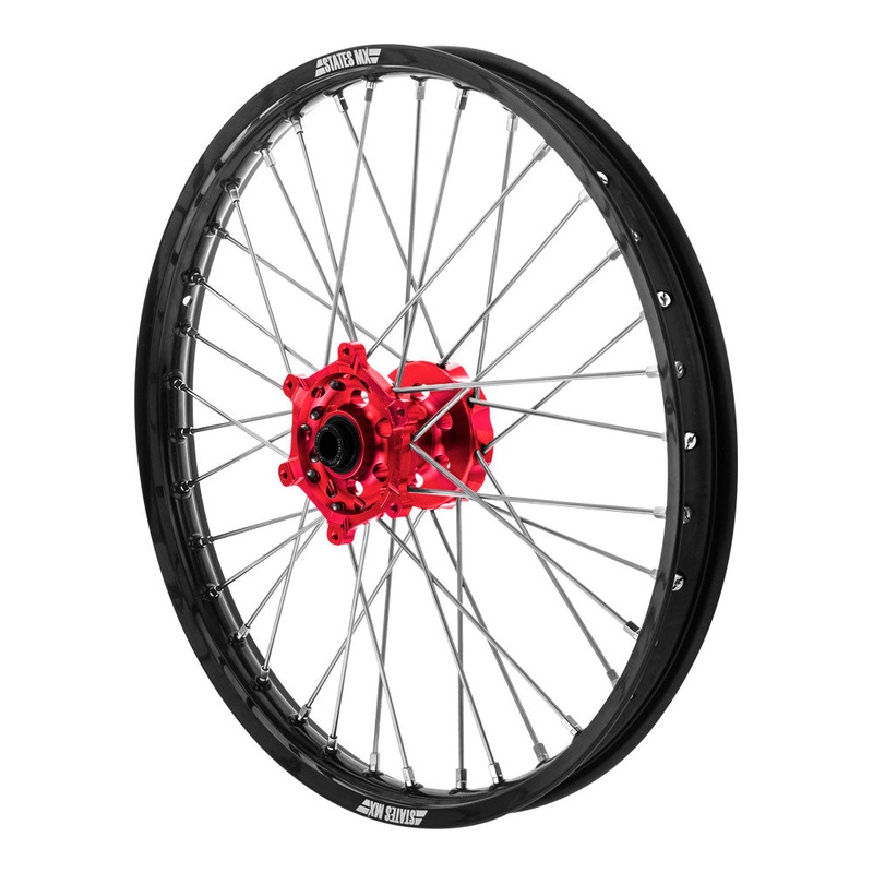 STATES MX FRONT WHEEL 21 X 1.6 HONDA CR/CRF 02 ON – BLACK/RED