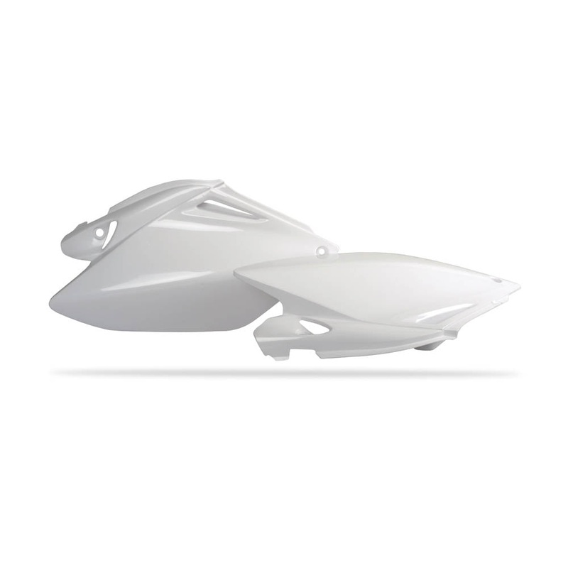 POLISPORT SIDE COVERS HONDA CRF250R 06-09 – WHITE