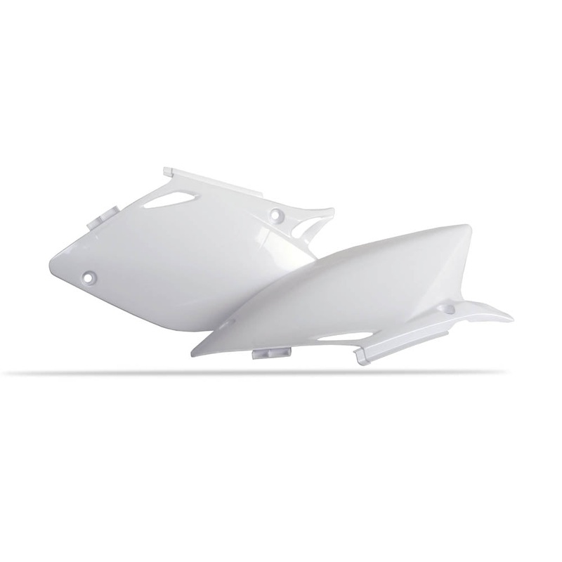 POLISPORT SIDE COVERS HONDA CRF450R 02-04 – WHITE