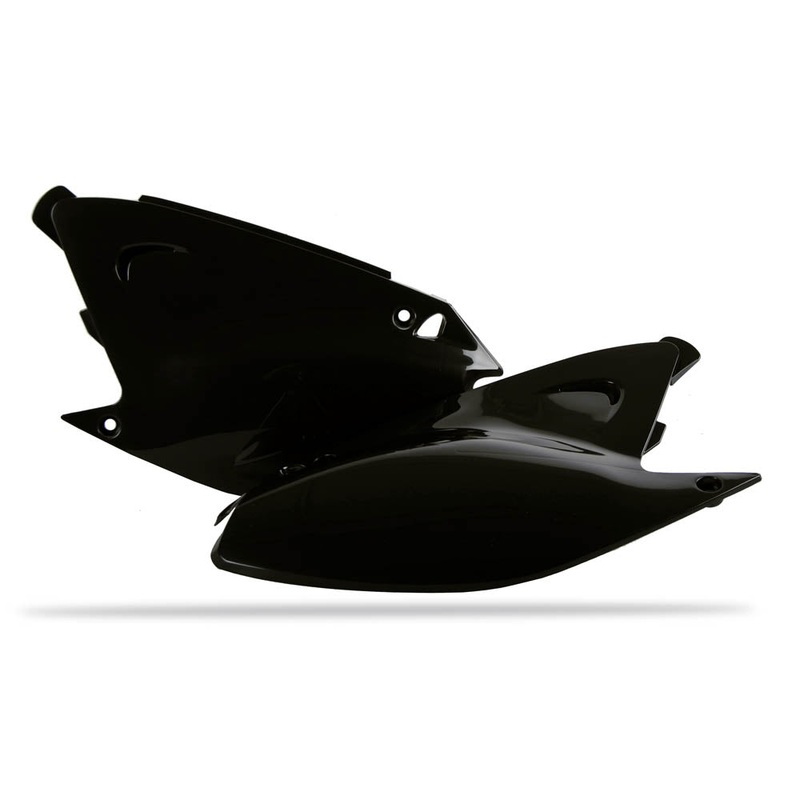 POLISPORT SIDE COVERS KAWASAKI KX125/250 03-08 – BLACK