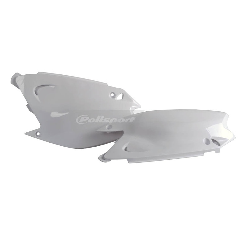 POLISPORT SIDE COVERS KAWASAKI KX125/250 03-08 – WHITE