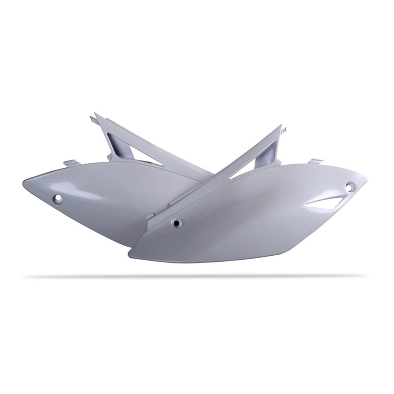 POLISPORT SIDE COVERS KAWASAKI KX250F 09-12/KX450F 09-11 – WHITE