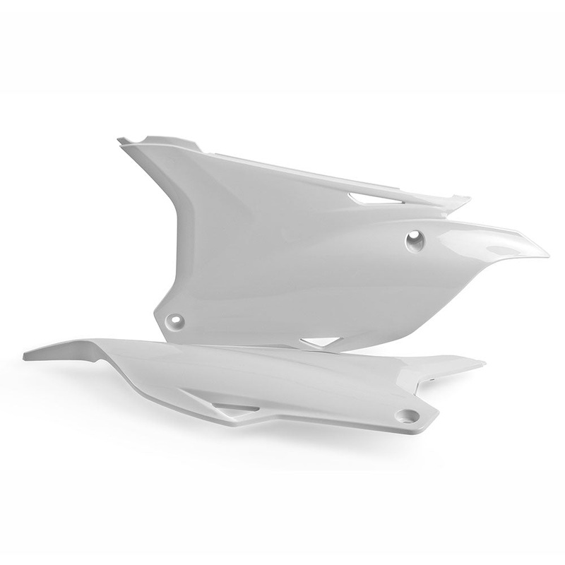 POLISPORT SIDE COVERS KAWASAKI KX85 14-22 – WHITE