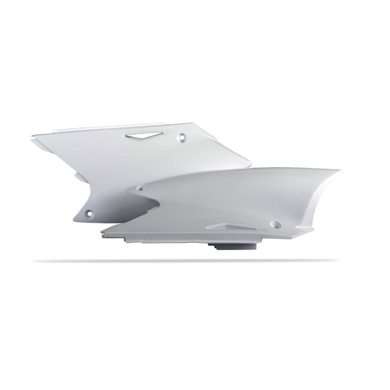 POLISPORT SIDE COVERS KX250F 04-05/RM-Z250 04-06 – WHITE