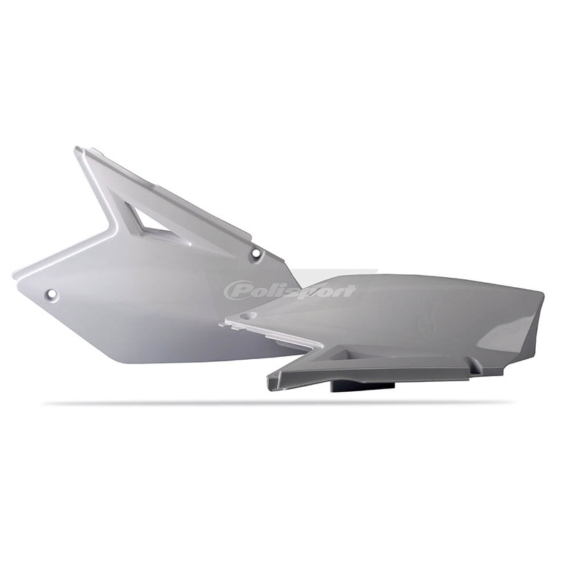 POLISPORT SIDE COVERS SUZUKI RM-Z250 07-09 – WHITE
