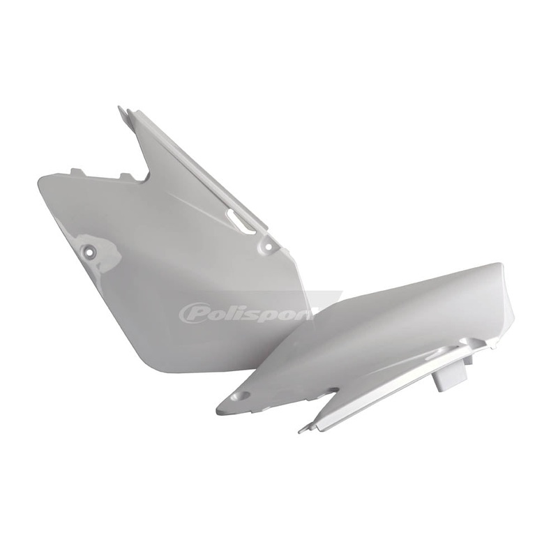 POLISPORT SIDE COVERS SUZUKI RM125/250 01-12 – WHITE