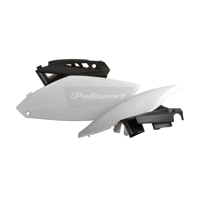 POLISPORT SIDE COVERS YAMAHA YZ250F 10-13 – WHITE/BLACK