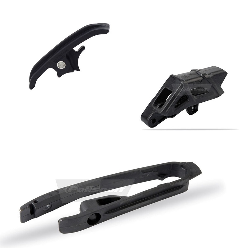 POLISPORT CHAIN GUIDE & SLIDER KIT KTM EXC/EXC-F 17-23 – BLACK