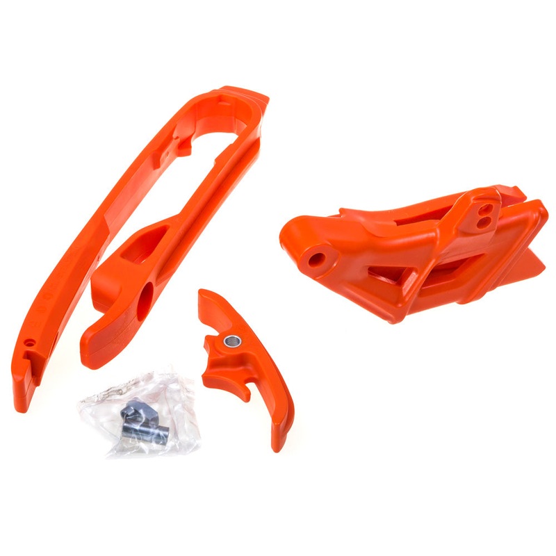POLISPORT CHAIN GUIDE & SLIDER KIT KTM – ORANGE