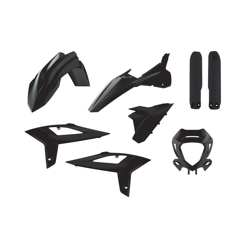 POLISPORT ENDURO KIT BETA RR 2T/4T 20-22 – BLACK (INCL HEADLIGHT SURROUND & FORK GUARDS)