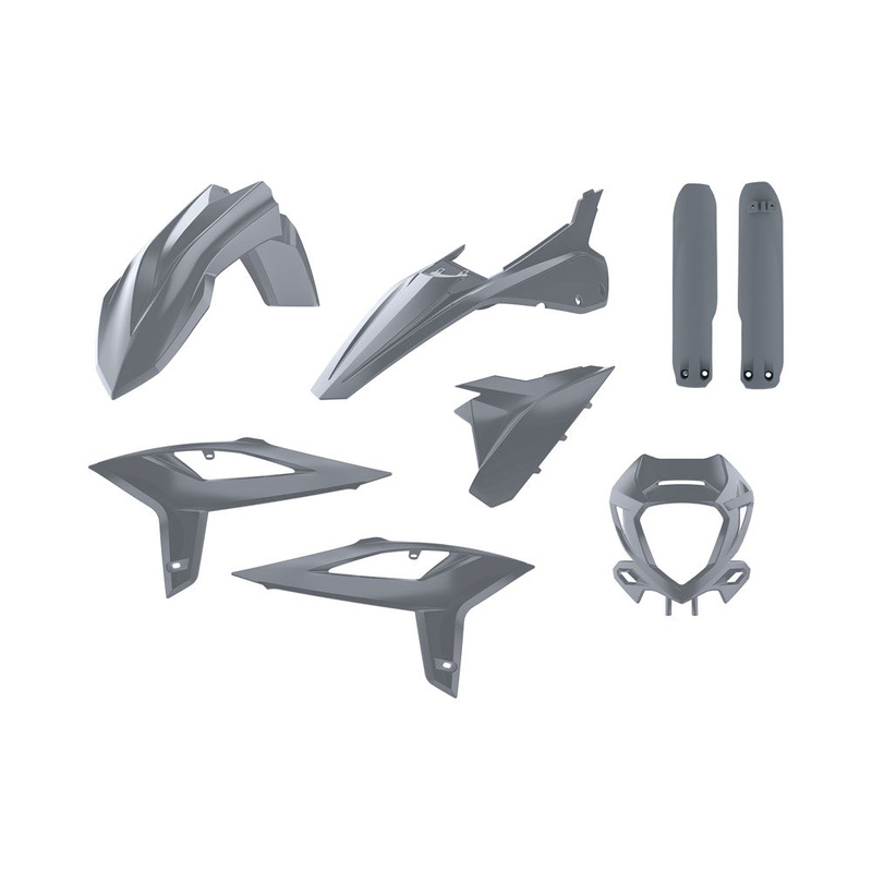 POLISPORT ENDURO KIT BETA RR 2T/4T 20-22 – NARDO GREY (INCL HEADLIGHT SURROUND & FORK GUARDS)