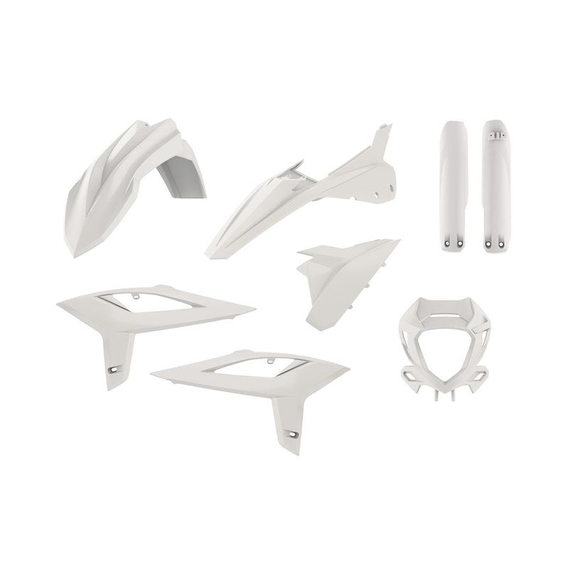 POLISPORT ENDURO KIT BETA RR 2T/4T 20-22 – WHITE (INCL HEADLIGHT SURROUND & FORK GUARDS)