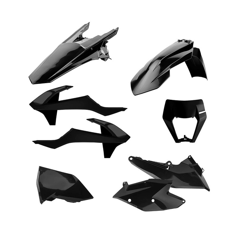 POLISPORT ENDURO KIT KTM EXC/EXC-F 17-19 – BLACK (INCL HEADLIGHT SURROUND)