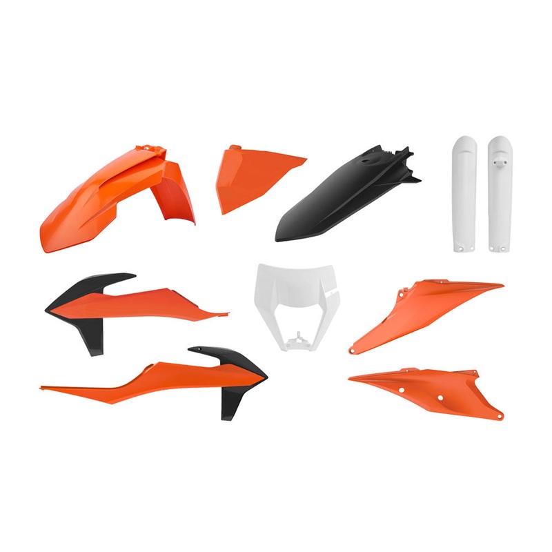 POLISPORT ENDURO KIT KTM EXC/EXCF 20-23 – OEM 20 (INCL. HEADLIGHT SURROUND & FORK GUARDS)