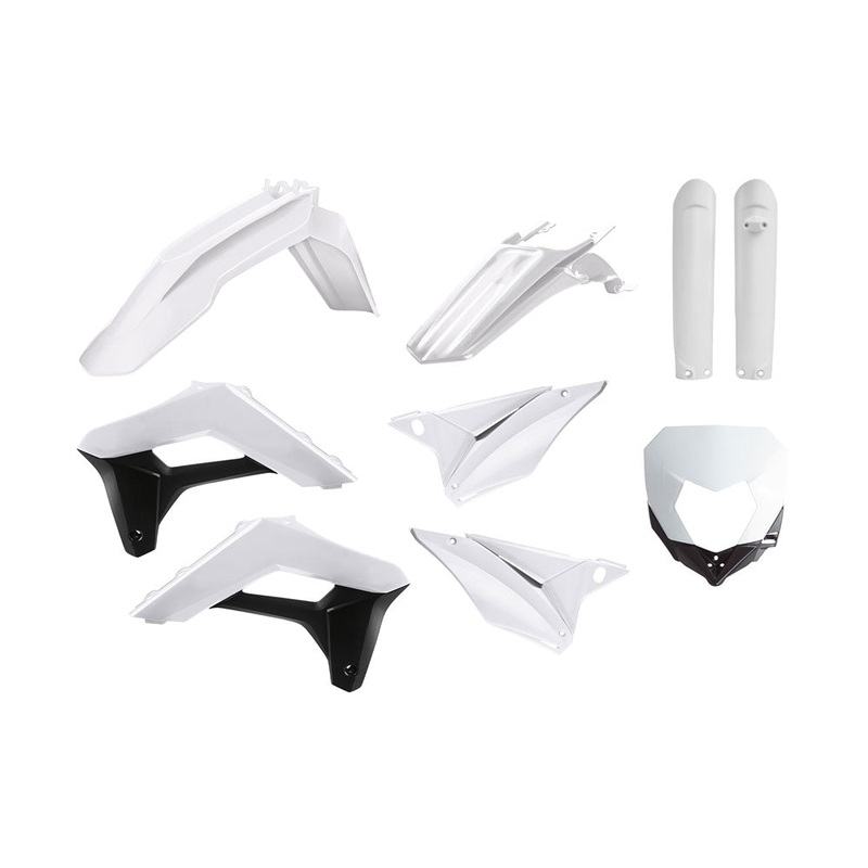 POLISPORT ENDURO KIT SHERCO SE-R/SEF-R 17-23 – WHITE (INCL HEADLIGHT SURROUND & FORK GUARDS**)