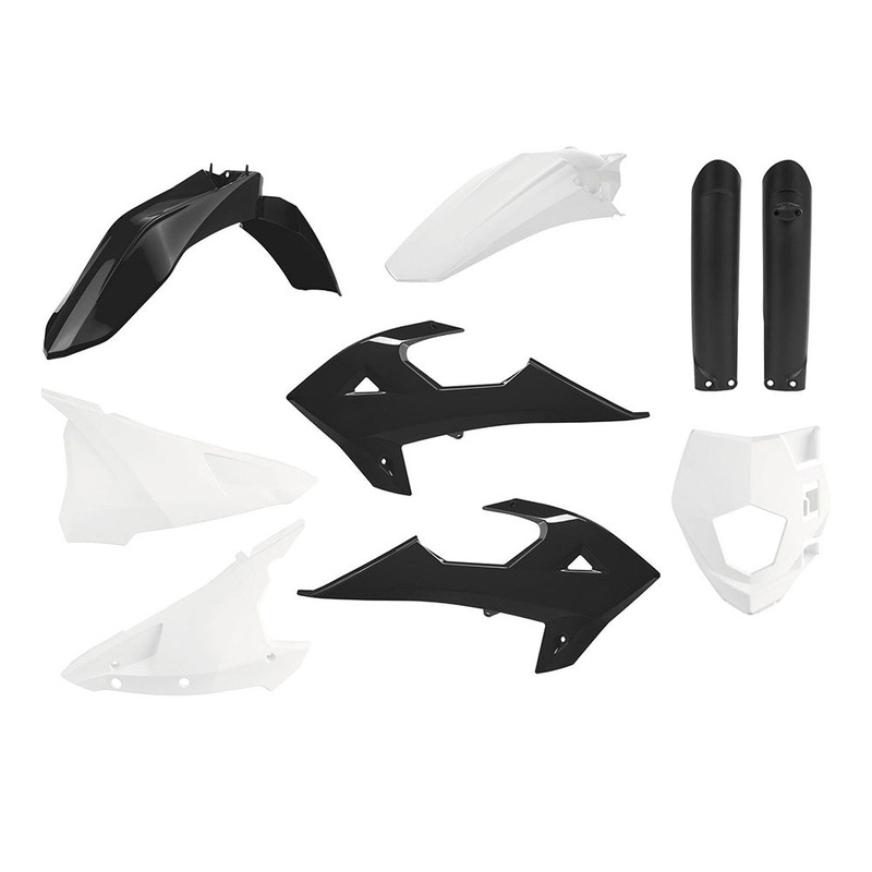 POLISPORT ENDURO KIT GAS GAS 18-20/RIEJU 21-23 – BLACK/WHITE