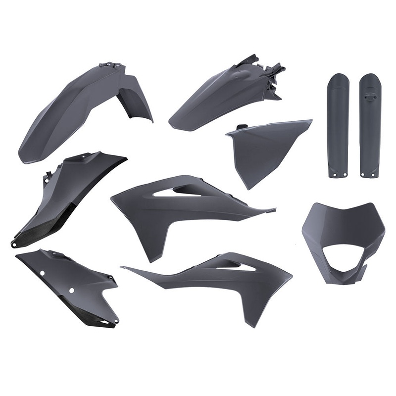 POLISPORT ENDURO KIT GASGAS EC/EC-F 21-23 – NARDO GREY (INCL. HEADLIGHT SURROUND & FORK GUARDS)