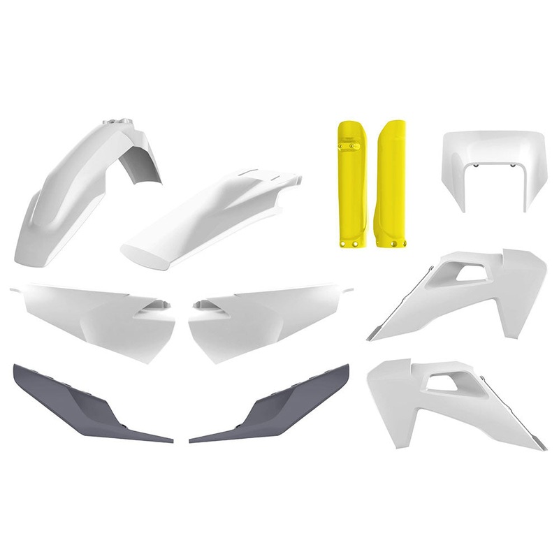 POLISPORT ENDURO KIT HUSQVARNA TE/FE 20-23 – OEM 20-21 (INCL. HEADLIGHT SURROUND & FORK GUARDS)